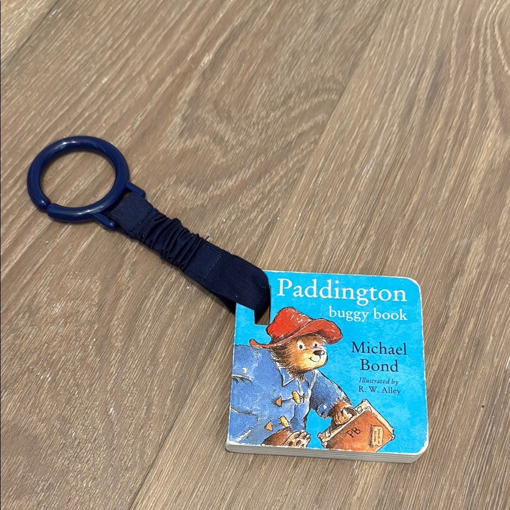 Paddington Bear Stroller/ High Chair/ Buggy Book with Blue Strap
